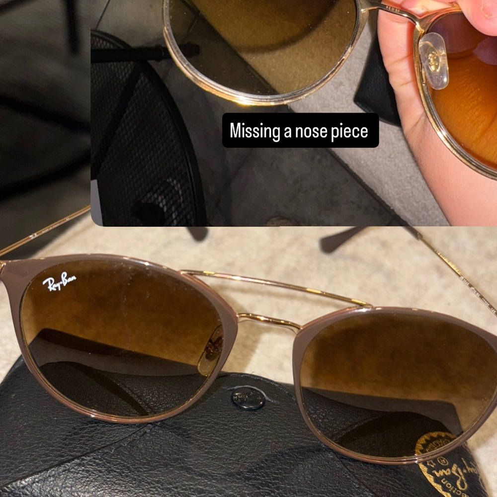Ray-Ban Gold Frame with Brown Lenses